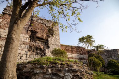 İstanbul, Türkiye 'deki Yedikule Kalesi Manzarası