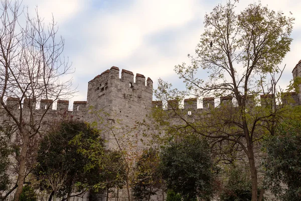 Άποψη Του Φρουρίου Yedikule Στην Ιστανμπούλ Τουρκία — Φωτογραφία Αρχείου