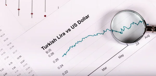 Exchange rate indicators, Turkish Lira and US Dollar, financial indicators