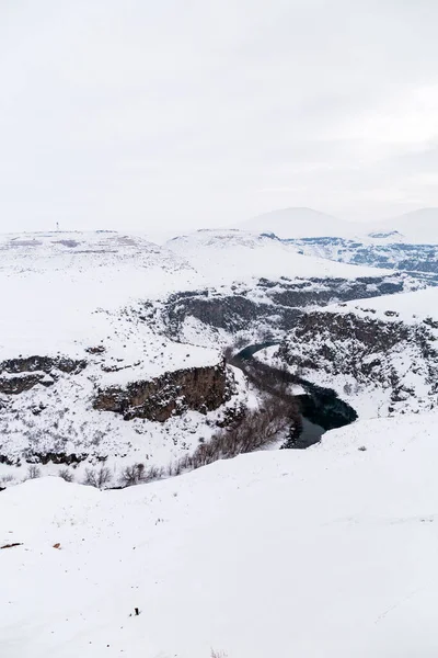 Ani Capitale Armena Passato Fiume Arpa Arpa Cayi Fiume Confine — Foto Stock