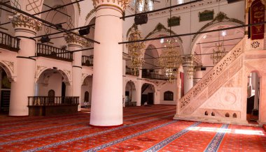 Hisar Camii (Ykub Bey Camii, Molla Yakup Camii), Kemeralti, İzmir, Ege Bölgesi, Türkiye. İzmir, Türkiye - 29 Eylül 2016.