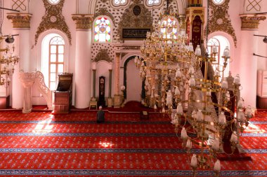 İzmir, Türkiye - 29 Eylül 2016, Hisar Camii (Yakup Bey Camii, Molla Yakup Camisi), Kemeralti, İzmir, İzmir, Ege Bölgesi, Türkiye