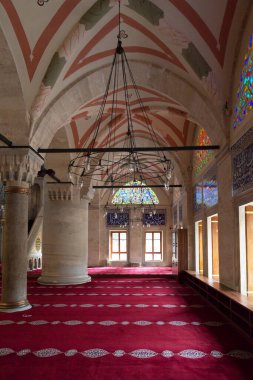 Kilic Ali Paşa Camii, Tophane, Beyoğlu İstanbul, Türkiye 'den iç güvenlik detayları. Bu cami Mimar Sinan tarafından 1560 yılında inşa edilmiştir. Fotoğraf: 29 Ocak 2017