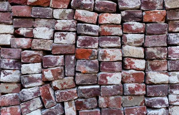 Yıllanmış Tuğla Duvar Renkli Duvar Arkaplanı — Stok fotoğraf