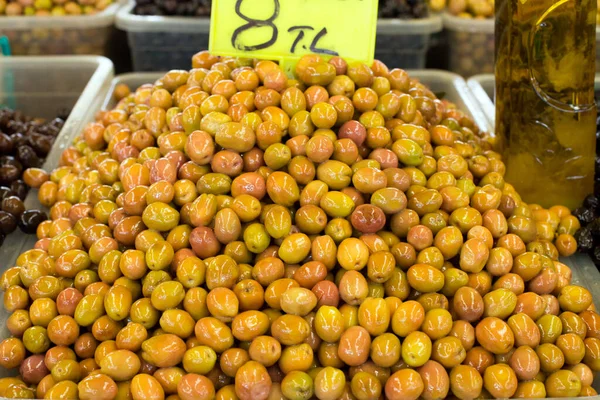 Aceitunas Verdes Mercado Turquía —  Fotos de Stock