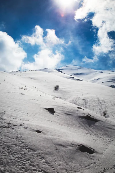 Montagne Nevose Invernali Paesaggi Bozdag Izmir Turchia — Foto Stock