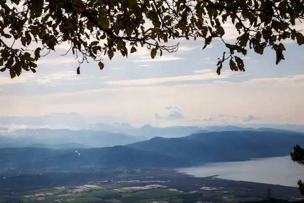 Bewölkte Berge Und Meereslandschaft Einem Herbsttag Mugla Türkei — Stockfoto