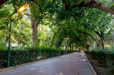 Konak, İzmir / Türkiye - 11 / 22 / 2019 - Kültür Parkı ve Sergi Merkezi. İzmir 'de Kulturpark olarak da bilinen Kltrpark (tercüme edilen kültür parkı) adlı kamu parkı. İzmir Kultur Parkı 'nda koşu pisti.