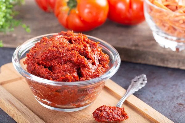 Tomatoes paste with tomatoes vegetables