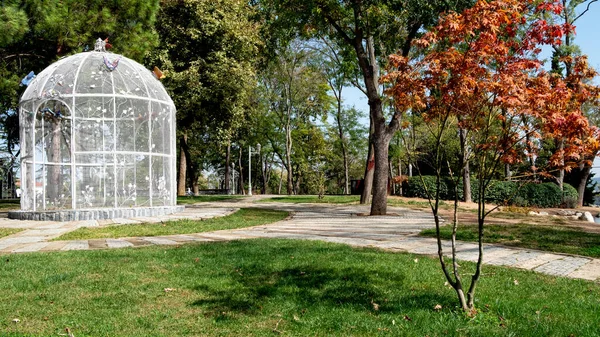 Estambul Turquía 2020 Emirgan Park Parque Más Grande Estambul Vista — Foto de Stock