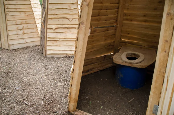 Cabina wc de madera quimico o compostaje