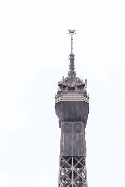 Detailní Záběr Rámce Eiffelovy Věže Paříži Francie Červen 2020 Detailní — Stock fotografie