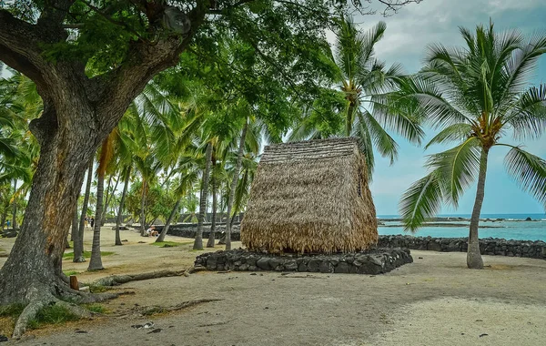 Uhonua Honaunau Národní Historický Park Big Islandu Havaj — Stock fotografie