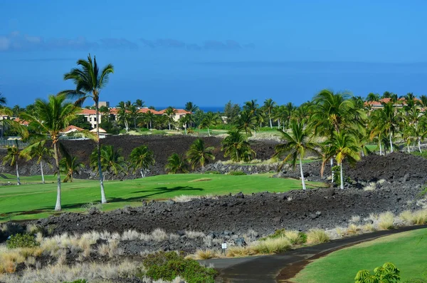 Hawaii Nin Büyük Adasındaki Waikoloa Village Golf Sahasında — Stok fotoğraf