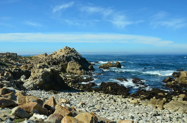 Piękny Mile Drive Półwyspie Monterey Kalifornii Oszałamiające Central Coast Charakterystyka — Zdjęcie stockowe