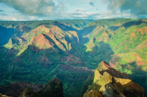 Canyon Coloré Waimea Grand Canyon Pacifique Sur Kauai Dans Les — Photo