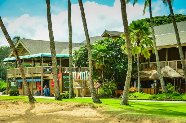 Beach Restaurant Kauai Havajské Ostrovy — Stock fotografie