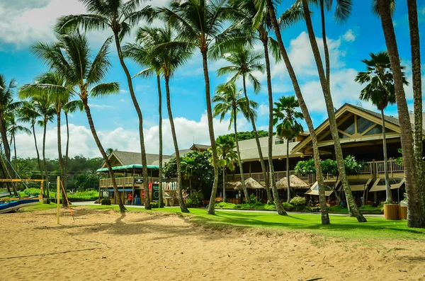 Beach Restaurant Kauai Havajské Ostrovy — Stock fotografie