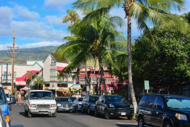 Hawaii, Maui 'deki eski balina avlama kasabası Lahaina