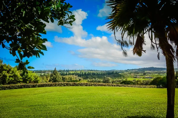 Campo Golf Presso Popolare Kapalua Maui Isole Hawaii Splendida Vista — Foto Stock