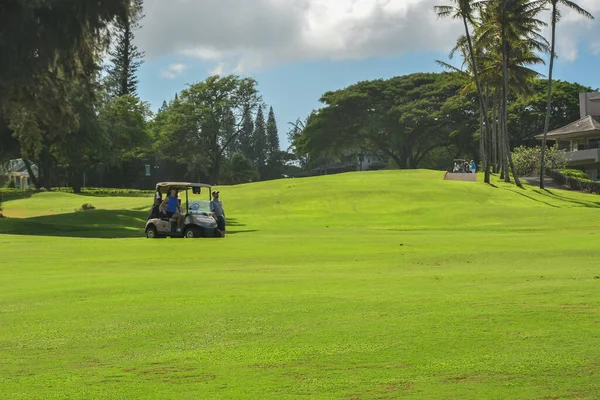 Pole Golfowe Popularnych Kapalua Maui Wyspy Hawajskie Wspaniałe Widoki Wszystkich — Zdjęcie stockowe