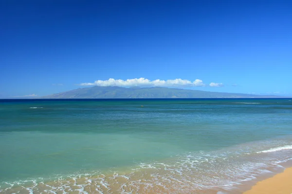 Isla Molokai Vista Desde Playa Kahana Maui — Foto de Stock