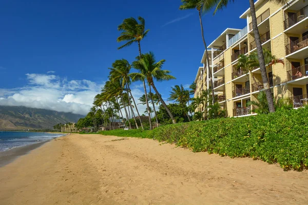 Ondas Suaves Bela Praia Kihei Maui Ilhas Havaianas — Fotografia de Stock