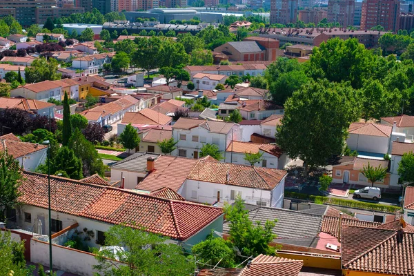 Valldolid, İspanya - 27 Temmuz 2020: Valldolid City İspanya 'nın güzel manzarası