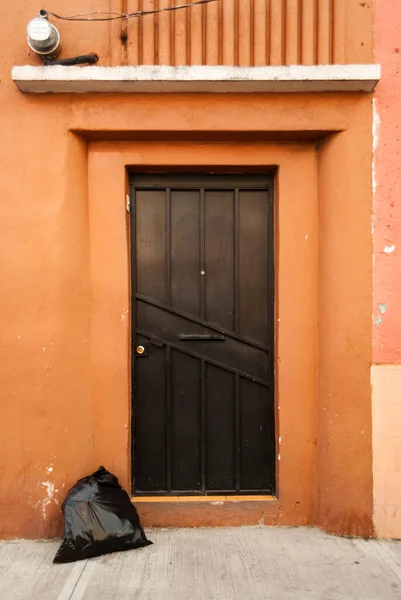 危地马拉城的私人住宅 拉丁美洲建筑 老房子 危地马拉的历史建筑 — 图库照片