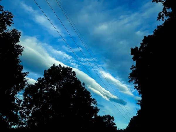Sunrise Guatemala City Clouds Cables Architecture Latin America — Stock Photo, Image