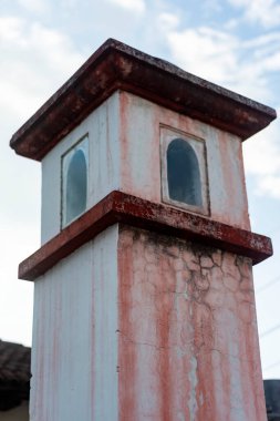La Antigua Guatemala, Orta Amerika 'daki sömürge evinde kubbe ya da kubbe..