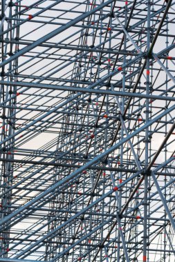 Guatemala 'da uluslararası sahne için demir boruların yapısı.