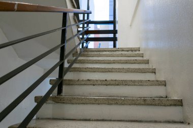 Binadaki merdiven ve tırabzanlar, Guatemala City 'deki mimari, Latin Amerika.