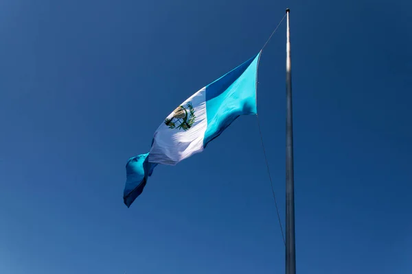 National Flag Guatemala Central America Wind Antler Patriotic Symbol September — Stock Photo, Image