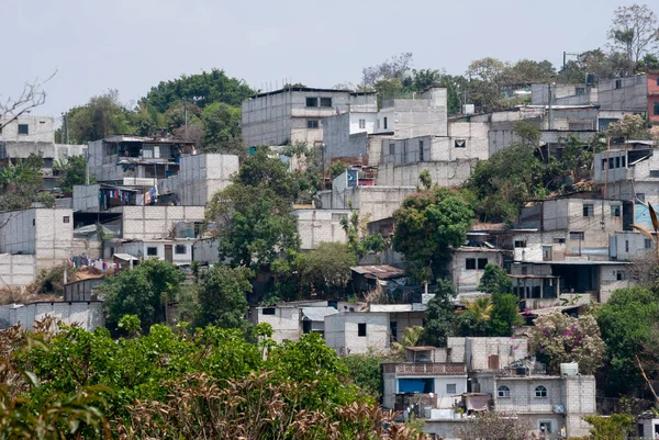 Guatemala Gutemala City Března2018 Guatemala City Favela Typ Ubytování Blízkosti — Stock fotografie