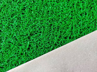 Yeşil ve beyaz duvar kağıdı arkaplanının kombinasyonu. Bomboş. Uzayı kopyala Arkaplan.