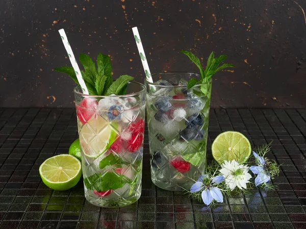 Mojito is a cocktail made with white rum, sugar, lime juice, soda water, and mint