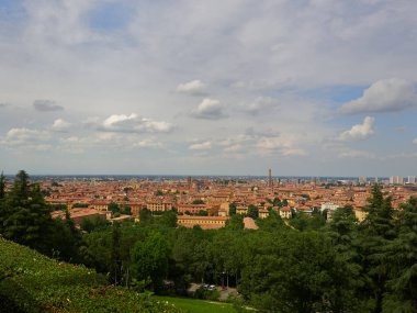 İtalya, Bologna üzerinde panoramik manzara