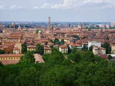 İtalya, Bologna üzerinde panoramik manzara
