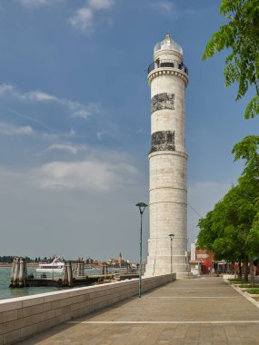 Murano, Venedik, İtalya 'da şirin bir deniz feneri