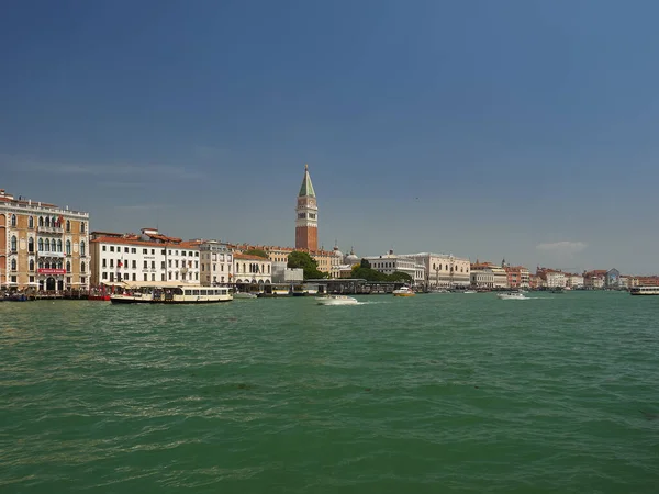 Cityscape San Marco Venice Italy Lagoon Marks Basin Vaporetto Waterbus — стокове фото