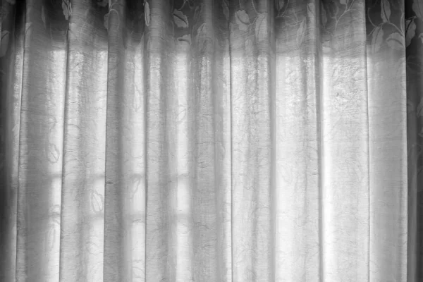 Curtain Grey Color Interior — Stock Photo, Image
