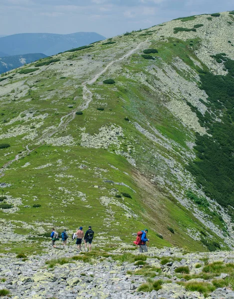 Zirvedeki yüksek dağlara tırmanmak