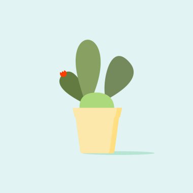 Kaktüs, çöl bitkisi düz ikonu, vektör işareti, kaktüs renkli piktogram. Sembol, logo çizimi. Düz biçim tasarımı