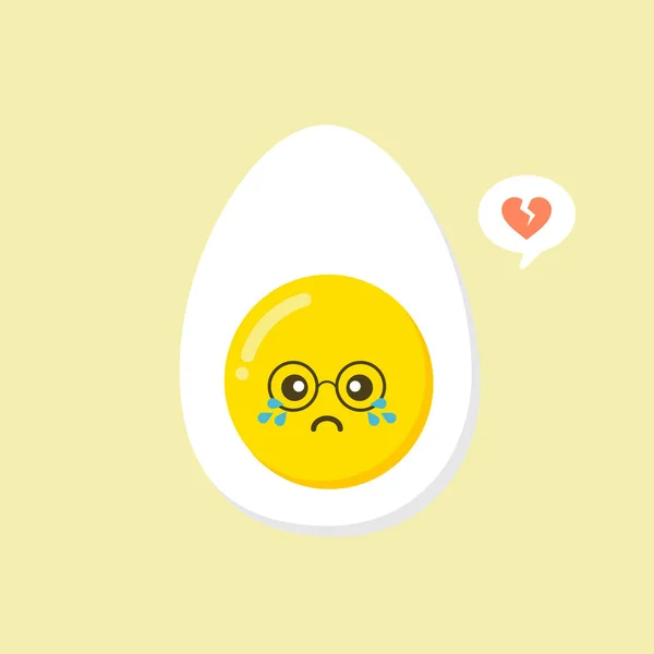 Kawaii Cute Egg Faces Easter Eggs Friends Funny Face Vector — Stock Vector