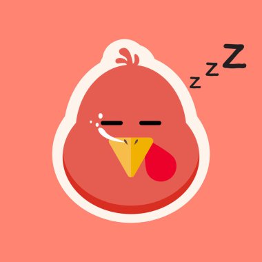 Hindi tavuğu çizgi film karakteri tasarımı. Şükran Günü hindi maskotu. Vektör karakter. Türkiye düz stil vektör illüstrasyonunda çizgi film başkanı