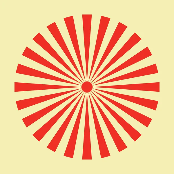 Symbole Soleil Levant Japonais Drapeau Impérial Japon Drapeau Armée Japonaise — Image vectorielle