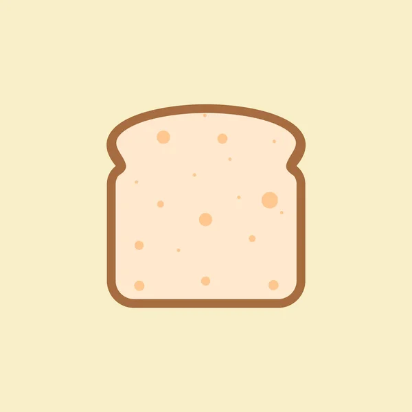 Brot Flache Design Vetor Illustration — Stockvektor