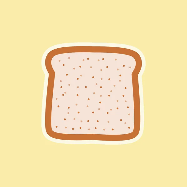 Ekmek Yassı Tasarım Veterineri Illüstrasyonu — Stok Vektör