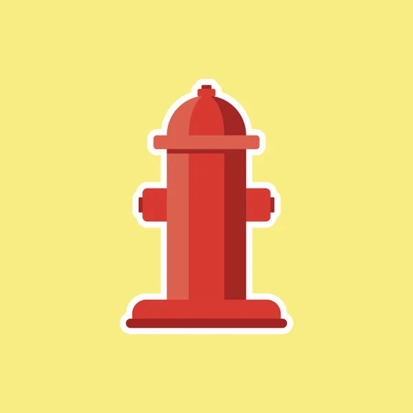 Feuerhydrant Symbol Flache Design Stil Feuerhydrant Einfaches Logo Moderne Minimalistische — Stockvektor